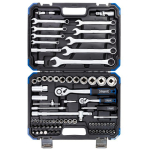 T&ouml;&ouml;riistakomplekt, SCHEPPACH, SCH-4821-5, 82 osa, 1/4" ja 1/2" &uuml;hendused, vastupidav kast