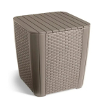 Aialaud/hoiukast Luzon Flat Wicker beež KETER 29202176587 39x39x42cm