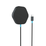Juhtmevaba laadija maksimaalse 30 W v&otilde;imsusega ja HEXAGON disainiga Wireless Charger HEXAGON 110 Tumehall Sinine CNS-WCS110 CANYON