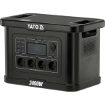 Yato kaasaskantav akujaam YT-83095, 2400 W, 2232 Wh, LiFePO4 aku, 4 AC 230 V pesa, 2 DC 12 V v&auml;ljundit, 4 USB-A, 2 USB-C