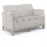 Keter Aia diivan kahele Scandi Form 29214709ECO, 124,5cm x 77,5cm x 73,0cm, 110kg, CLICK kokkupanek, ilmastikukindel