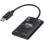Aten Video jagaja VS92DP-AT, 2 x DisplayPort, 4K tugi, metallkorpus, Dolby TrueHD, DTS-HD, SST, MST
