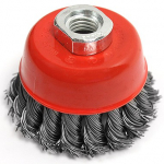 Koonilise harjaga p&otilde;imitud terasharjased M14 75mm KRT150203 KREATOR