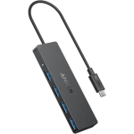 Anker USB-C andmes&otilde;lm, A8309G11, 4xUSB-A, 5Gbps, plug-and-play, &uuml;hilduv Windows, MacBook, nutitelefonidega