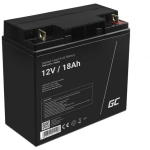 Green Cell Aku AGM 12V 18Ah AGM09, 12V, 18Ah, 1 aku, 5.4A, 2% isetendamine, 13.5-14.9V laadimine