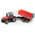 Bruder Traktor koos haagisega BR-02045, 1:16, plastmass, avanevad uksed, maastiku vedrustus, &uuml;hilduv Bruder masinatega