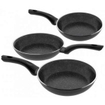 Jata Praepann SET SF1 182226 1, 18cm, 22cm, 26cm, alumiinium, PFOA vaba, t&auml;is induktsioon, kuumuskindel k&auml;epide