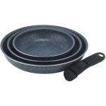 Russell Hobbs praepannide komplekt RH03293EU7, 20cm, 24cm, 28cm, eemaldatav k&auml;epide, h&auml;maruse kivi, sinine marmorviimistlus