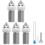 ELEGOO Neptune 4/4 Pro karastatud terasest otsikute komplekt 50.204.0058, 0.4mm x3, 0.6mm x1, 0.8mm x1, puhastusn&otilde;elad, mutriv&otilde;ti