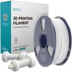 Sunlu ABS H-S W, 1kg, 1.75mm, kuni 350mm/s, 2100MPa, 91&deg;C, 10kJ/m&sup2;, valge