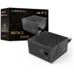 Montech BETA 2 550W, ATX 3.1, 80 PLUS Bronze, 550W, 100-240V, 50/60Hz, 12cm ventilaator, mittemodulaarne, must