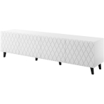Cama Meble teleri kapp ASTI 474000, 2000mm, 420mm, 520mm, 4 ust, 4 riiulit, valge, must, matt, k&auml;epidemeta