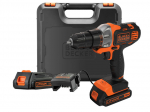 Akutrell 18V 2x1,5Ah Li-Ion + korpus MT218KB BLACK&DECKER