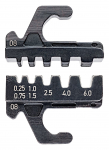 Kompaktā krimpē&scaron;anas uzgaļu komplekts, KNIPEX, 97 39 08, 0.25 - 6.0 mm&sup2;, 3 profili