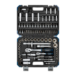 T&ouml;&ouml;riistakomplekt, SCHEPPACH, SCH-4941-5, 94 tk, 1/4" ja 1/2" ruudukujulised &uuml;hendused, plastkarbis