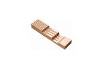 Koka nažu bloks, FISKARS, 1062890, 7 nažiem, bē&scaron;s, 440x120x58 mm