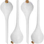 Taimede kastmiskerad, valged, pooll&auml;bipaistvad korgiga, 4 tk BIOOGROD 720967, 400 ml