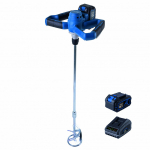 Juhtmeta v&auml;rvi ja m&ouml;rdi segaja 100 mm, Scheppach, 5907806400, 20 V, 306 (1100) x 180 x 185 mm, 650 p/min, M14, harjadeta mootor