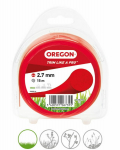 Trimmeri n&ouml;&ouml;r, &uuml;mmargune, punane, 2,7 mm, 15 m, OREGON, 69-380-RD, 2,7 mm, 15 m