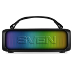 Portatiivne 2.0 Bluetooth k&otilde;lar PS-235 12 W RMS TWS FM USB RGB aku 1500 mAh Must SV-022075 SVEN