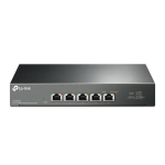 TP-Link TL-SX105 5-pordiline 10G/Multi-Gigabit unmanaged l&uuml;liti 5&times;10 Gbps RJ45 100 Gbps edasiandmise v&otilde;ime fanless Must