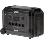 Yato YT-83096 Kaasaskantav akujaam 3072 Wh, 3600 W, LiFePO4, 5 AC pesa, 4 USB-A, 2 USB-C, 2 DC 12 V, 2 ratast