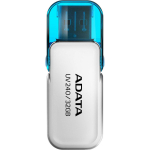 Adata USB m&auml;lupulk AUV240-32G-RWH, 32 GB, USB Type-A, USB 2.0, valge, kork, 1 tk.