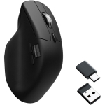Keychron USB optiline hiir M6S-A72, 12000 DPI, 2 kerimisratast, 300 IPS, 800 mAh aku, must