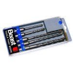 Beast Puuri komplekt 8012399, 5 tk, SDS-Plus, karbiid, 5&times;110 mm, 6&times;110 mm, 6&times;160 mm, 8&times;160 mm, 10&times;160 mm
