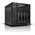 Asus Lockerstor AS6704T V2, 4GB, DDR4, 4 ketta pesa, Intel Celeron N5105