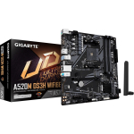Gigabyte A520M DS3H WIFI6E, A520M DS3H WF6E, 4x SATA-600, 1x M.2, 128 GB, 4 DIMM DDR4, Gigabit Ethernet, HD Audio