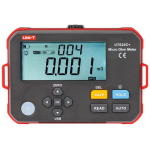 Uni-T UT620C+ Digitaalne mikroohmmeter, 0.001 m&Omega; &ndash; 300.0 k&Omega;, 1 &mu;&Omega;, 500 andmekogumit, USB Type-C, IP54