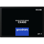 Goodram SSD CX400-G2 SSDPR-CX400-512-G2, 512 GB, SATA III 6 Gb/s, 550 MB/s, 500 MB/s, 2,5''
