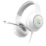 Zalman Juhtmega k&otilde;rvaklapid ZM-HPS310 WH, 243g, Valge, 50mm, 32&Omega;, 106dB, 20-20000Hz, USB, RGB, Sisseehitatud mikrofon