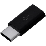 Savio AK-31/B adapter, Micro USB USB-C-le, USB 3.1, must, isane/emane pistikud