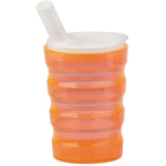 Sundo tass puudega inimesele 21015, 200ml, pol&uuml;prop&uuml;leen, oranž, kaanega, &uuml;mmargune, n&otilde;udepesumasinas, mikrolaineahjus