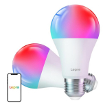 LEPRO B2-2 E27 Wi-Fi LED Bulb, 1100 lm, 2-pack