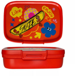 Pārtikas uzglabā&scaron;anas trauks taisnstūrveida 1,3L Snap Box sarkans/fun-tilities