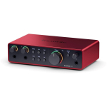 Focusrite Scarlett 2i2 USB-C 4th Gen heliliides, 24-bitine, 192 kHz, 2x XLR, 2x 6.35 mm sisendid, 2x v&auml;ljundid