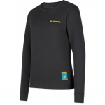 Džemperis CLIMBING on the MOON Sweatshirt W, izmērs: M, Carbon/Giallo, 8058428001378 LA SPORTIVA