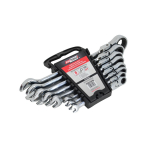 FLEX-HEAD RATCHET KOMBINĒTA ATSLĒGA 8 gab. 8-22mm, 72 zobu mehānisms, AW39934, AWTOOLS