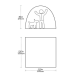 Telgid SAGE CANYON Shelter Plus, Big Agnes, 0841487149987, Materjal: 75D pol&uuml;ester taffeta, Minimaalne kaal: 3.69kg, P&otilde;randapind: 305cm x 305cm |9.29m&sup2;