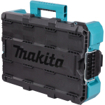 Makita MAKTRAK Tool Box M P-91039 keskmise suurusega t&ouml;&ouml;riistakast MAKTRAK 18.4 L t&ouml;&ouml;riistade ja tarvikute hoidmiseks l&ouml;&ouml;gikindel korpus metallist lukuaugud Must/Sinine