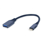 Gembird USB adapteris A-USB3C-OTGAF-01 USB-C, 1, 0.15 m, 0.02 kg, pelēkā krāsā