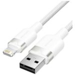 Vention USB 2.0 Type-A isane Lightning isane 1m 2.4A kaabel, valge, nailonist punutis, alumiiniumist korpus
