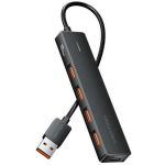 Vention USB keskjaam CHOBB, 5 USB 3.2, 10Gbps, 4 porti, v&auml;line HDD kuni 8TB, h&auml;daabi laadimine, must