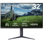 LCD Monitor|LG|31.5"|Panel IPS|2560x1440|16:9|180Hz|1 ms|Pivot|Height adjustable|Tilt|Colour Black|32GS85Q-B