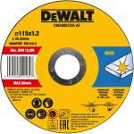 Dewalt L&otilde;ikeketas DWA8062SIA-AE 115 mm, 1.0 mm, 22.23 mm, 25 tk, T1, ilma raua, v&auml;&auml;vli, kloorita