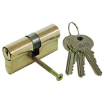 Mega Silinder 5024664, 62mm, 31mm, 31mm, messing, 3 v&otilde;tit, Euroopa standardi ukse lukud