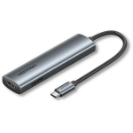 Vention dokk TGLHB, 0.15m, 4K, 100W, 1xHDMI, 1xUSB 3.0, 2xUSB 2.0 Type-C, hall